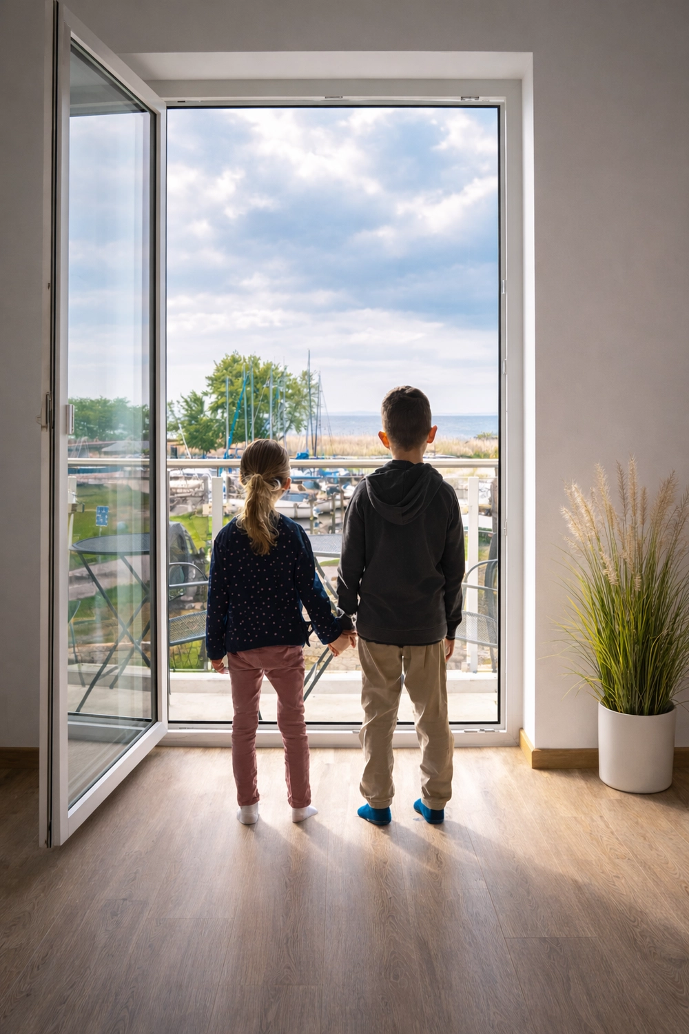 Wasserblick Loddin – Ferienhaus – Wohnraum